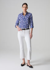 Ovs Flare-Fit Crop Jeans With Raw Edging